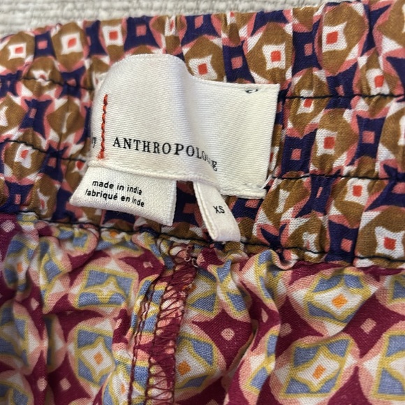 Anthropologie Doria Geometric Print Sleep Trouser Pants Women's Size XS - Picture 8 of 11